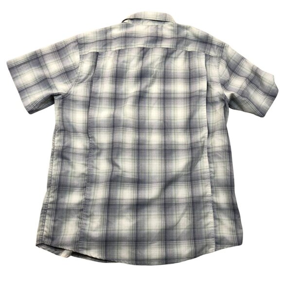 Ridgecut Mens Shirt Large Short Sleeve Fishinng Plaid Button Up Outdoors Blue - Picture 2 of 9